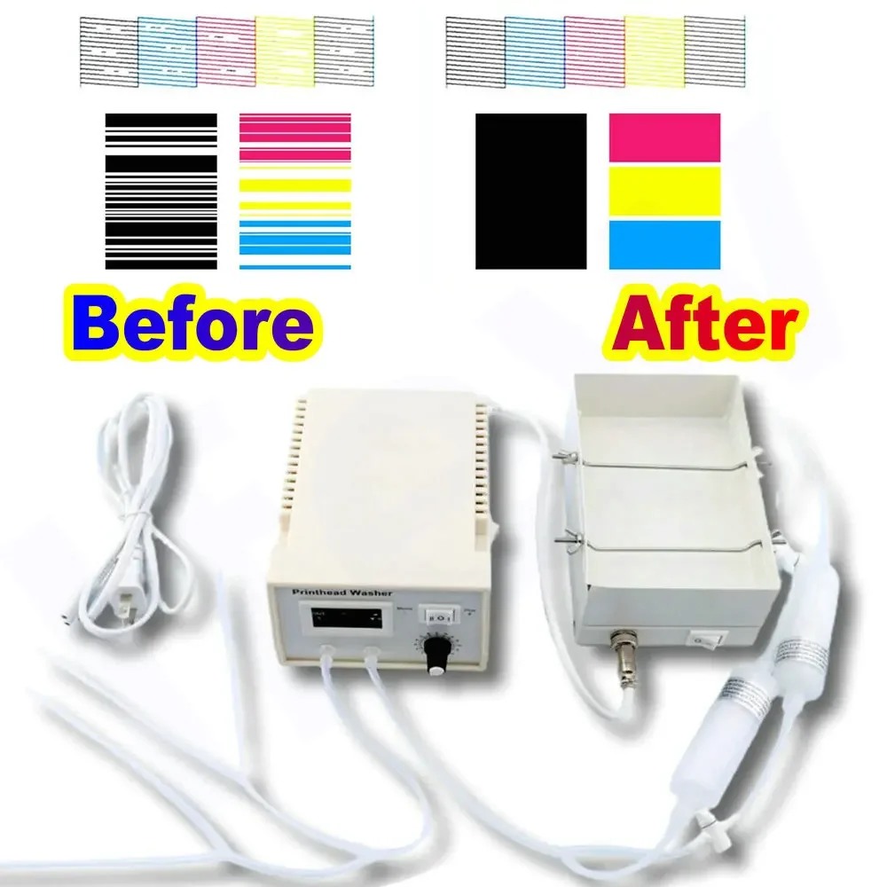 

Printer Head Heating Cleaning Machine Cleaner With Heater Printhead Washer For Epson XP600 i3200 i1600 L1800 L805 TX800 DX5 DX6