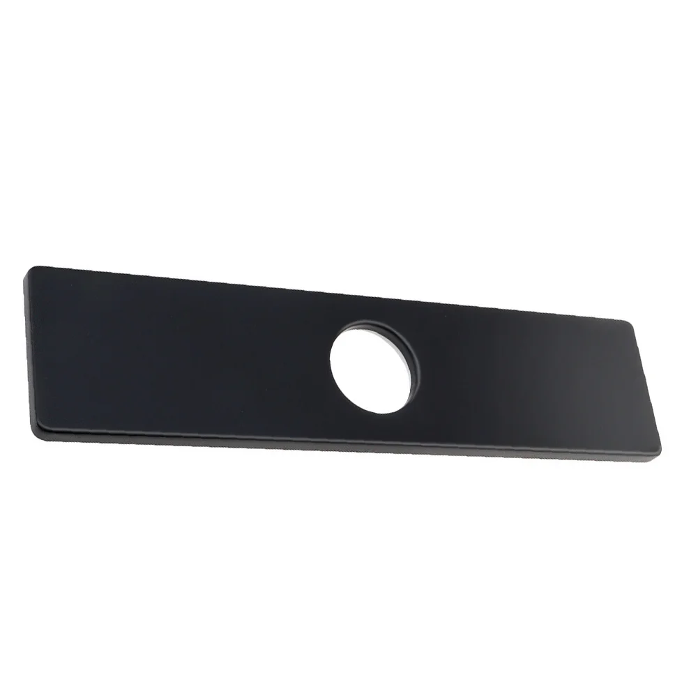 Stainless Steel Deck Plate 10 Inch Square for Single Hole Faucet Installations on 3 Hole Sinks with 304 Grade Material