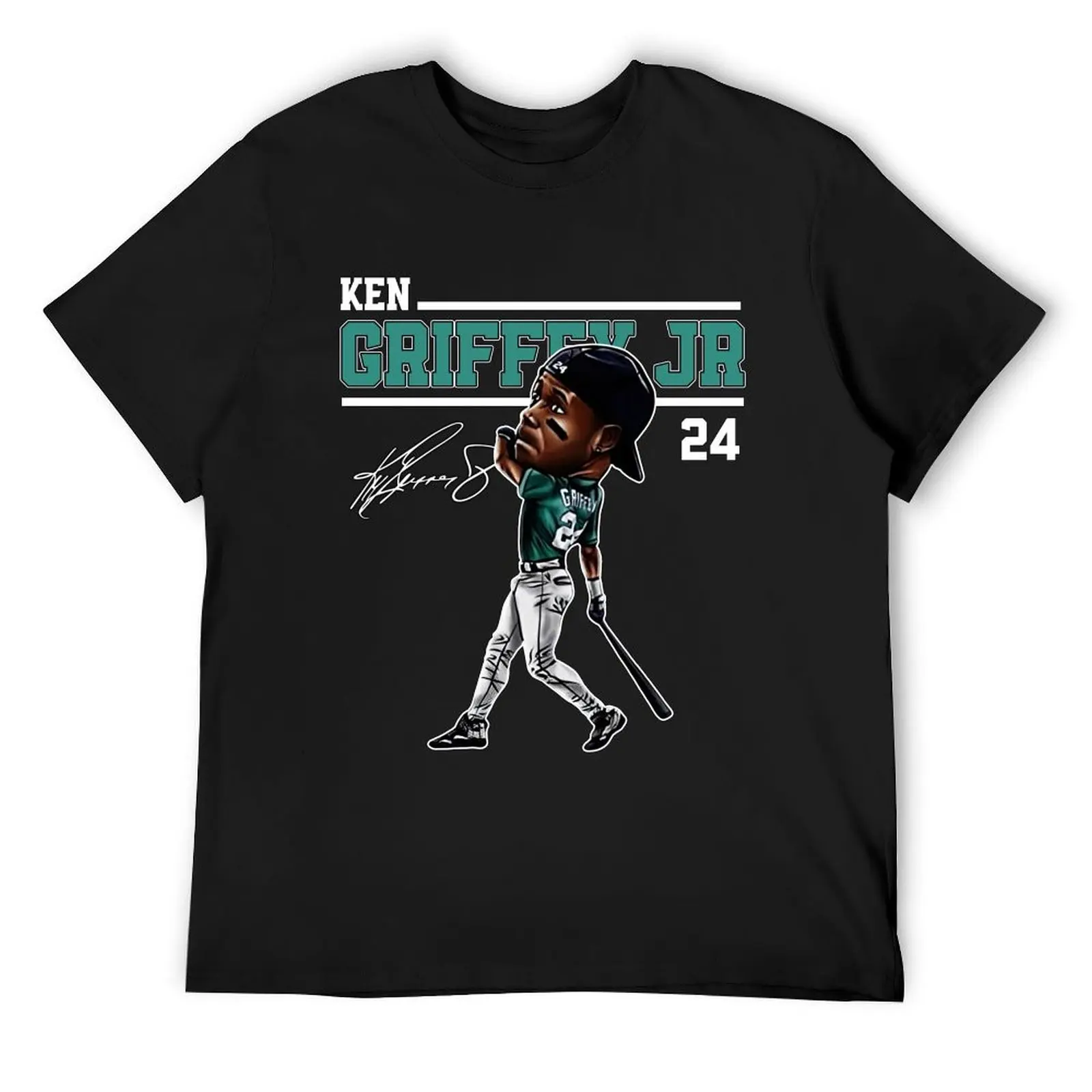 

Ken Griffey Jr The Kid Seattle Baseball Legend Signature Vintage Retro 80s 90s Bootleg Rap Style T-Shirt