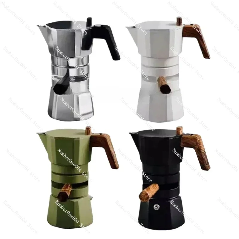 Applicable to Aluminum thermostatic double valve pot oil coffee pot espresso machine for home use