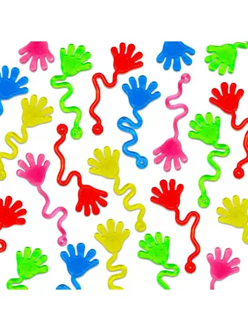 5-20 Pcs Funny Glitter Sticky Hands toy Palm Elastic Sticky Squishy Slap Palm Toy Novelty Gift Party Favors supplies