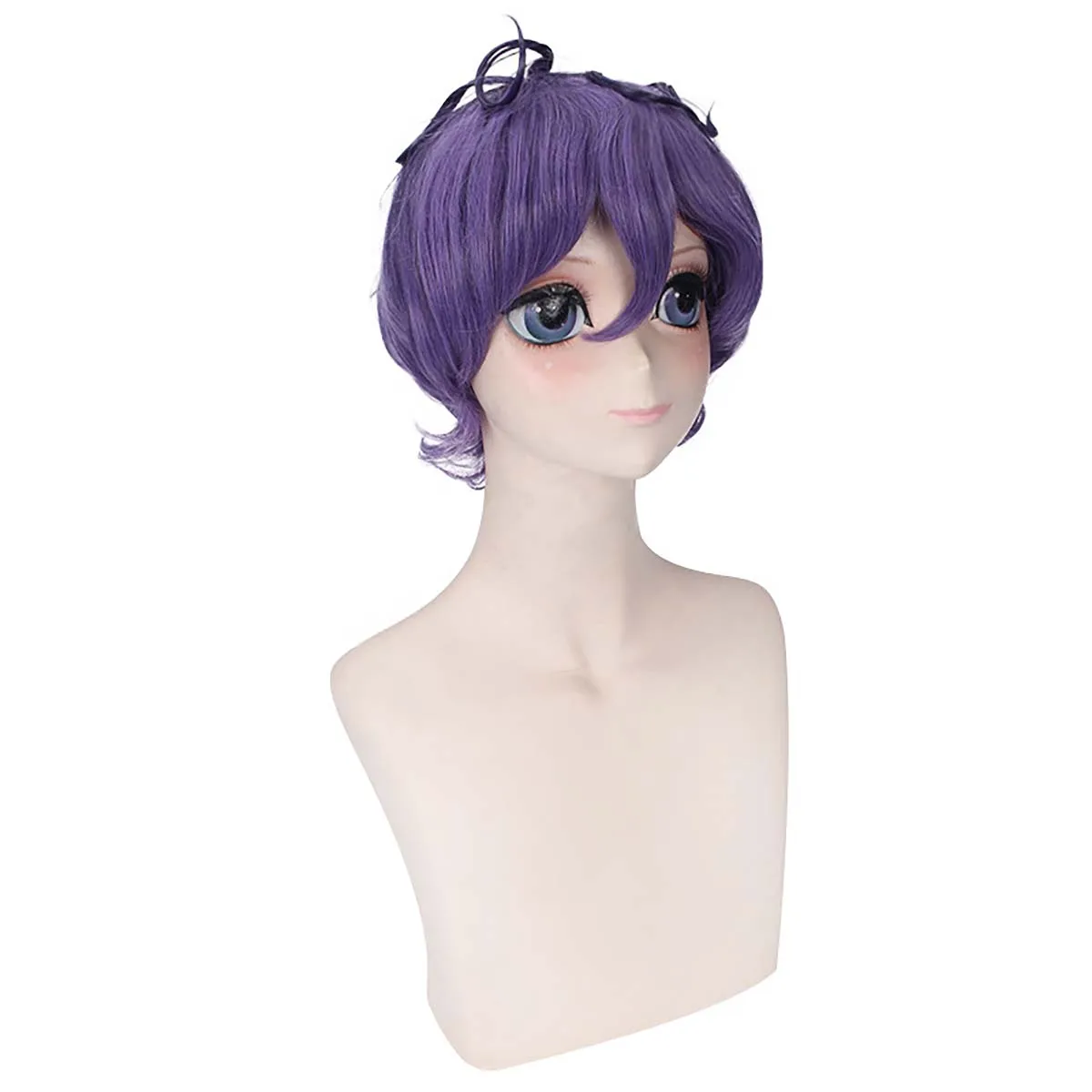 Halloween party Men 2025 New Game ib garry cosplay short purple hair wig