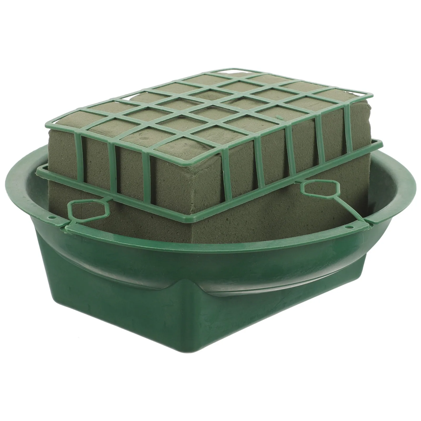 

Круглая декоративная подставка-клетка из флористической пены с чашей для флористических композиций, для свадеб, дней рождений, домашнего декора и оформления цветочных композиций