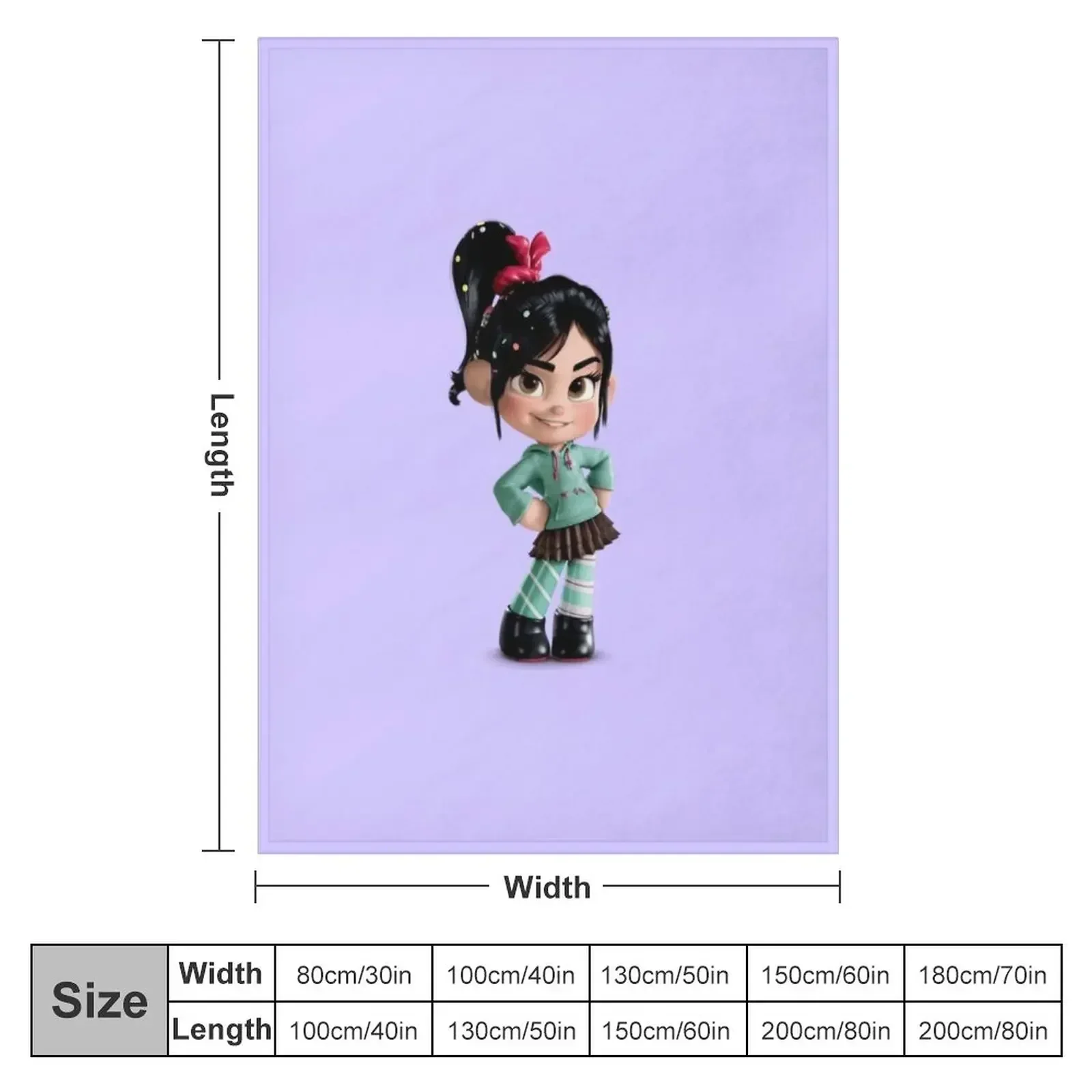 Ralph Breaks the Internet Vanellope Throw Blanket Warm Softest Stuffeds Luxury Brand Blankets