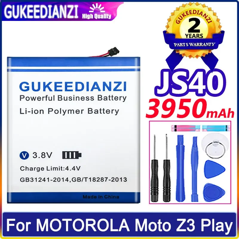 

GUKEEDIANZI 3950mAh JS40 Battery For MOTOROLA Moto Z3 Play Z3Play XT1929-1 XT1929-4 XT1929-5 XT1929-6 XT1929-8