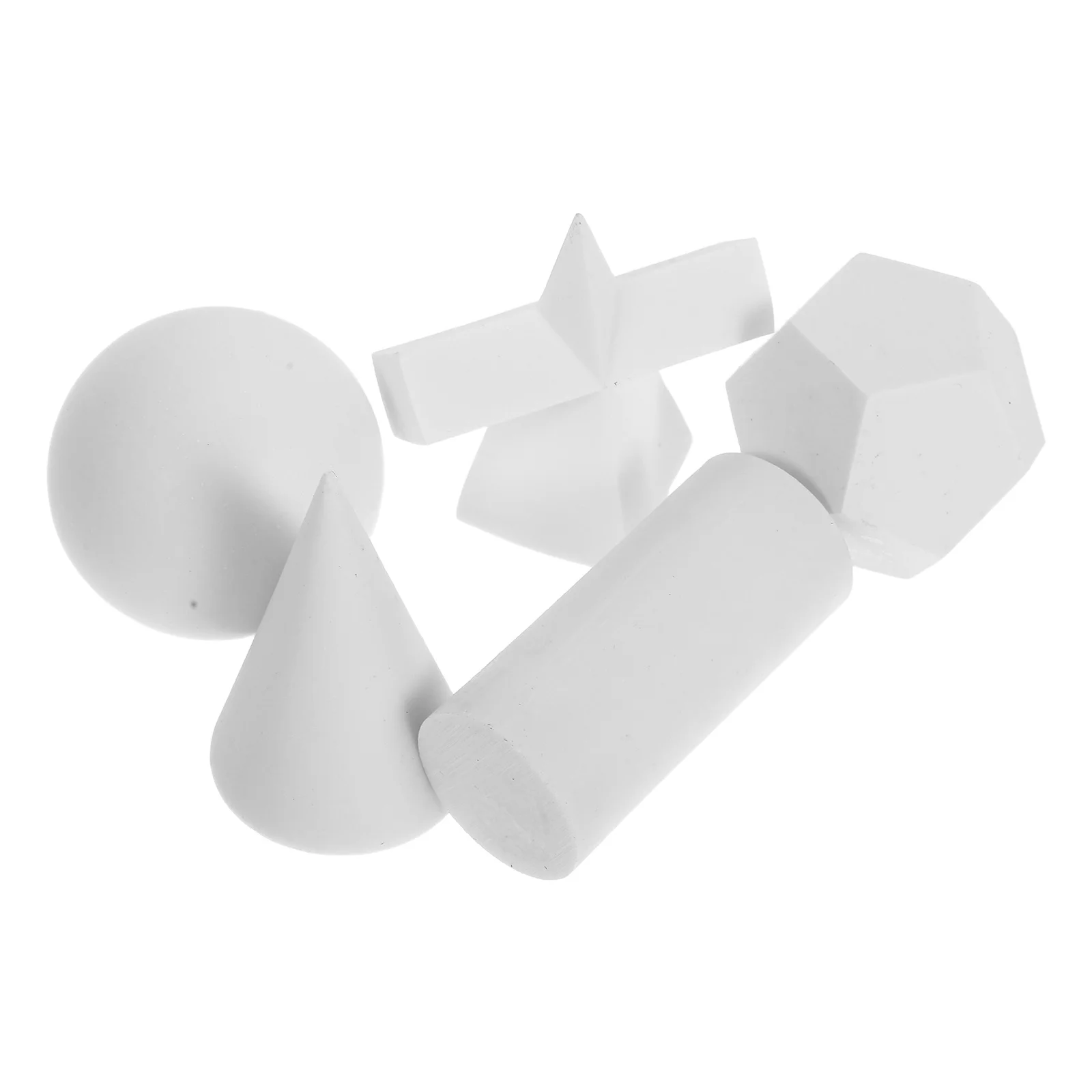 5 قطعة رسم الهندسة الراتنج الحرفية الدعامة محاكاة الجبس مجموعة الأشكال الهندسية الإبداعية الديكور المنزل مكتب هدية الرسم #2