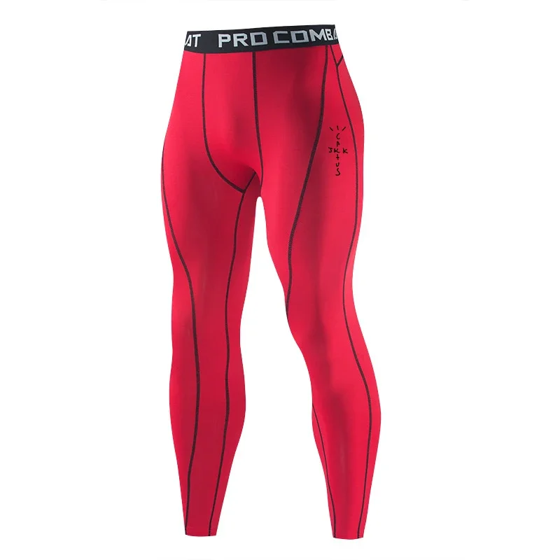 Men Sports Compression Tight Leggings Muscle Training Workout Bottoms Trousers Jogging Dry Yoga Pants Workout Tracksuit view 5