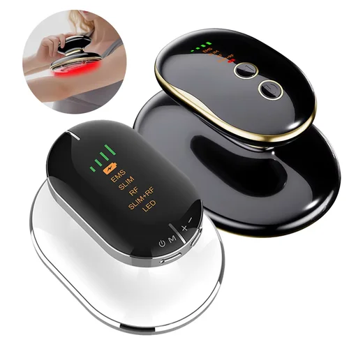 Máquina de adelgazamiento corporal de radiofrecuencia, quemador de grasa, dispositivo de modelado Delgado, masajeador de celulitis para perder peso, luz LED, negro y blanco