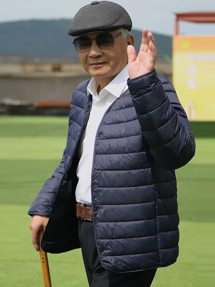 خفيفة للغاية القطن Jaet فضفاضة الرجال Sle لمنتصف العمر و ly الخريف الشتاء وصول جديد دافئ Thiened طويل Sve #2