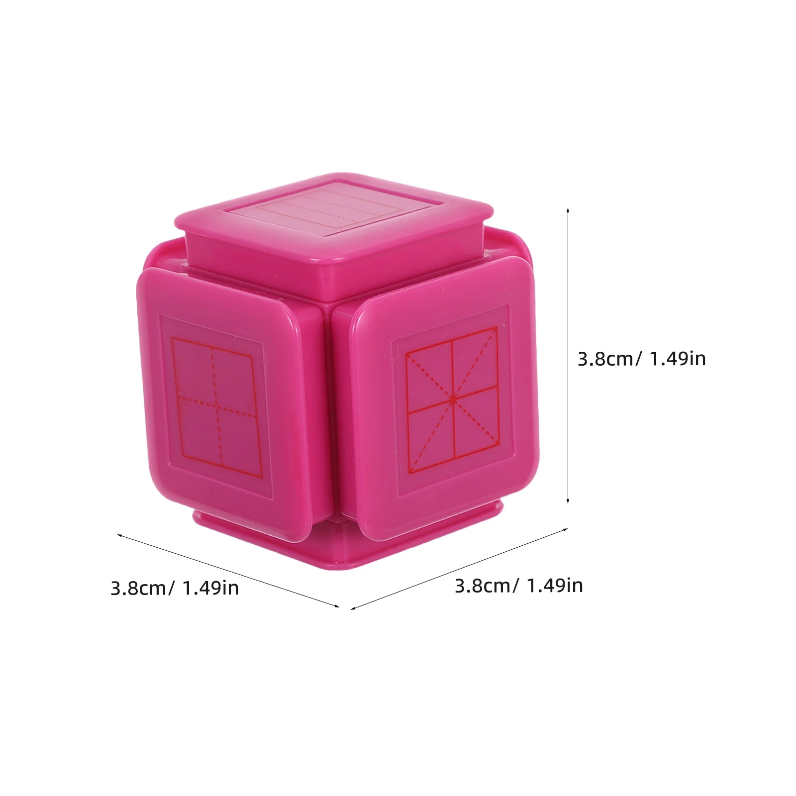Six-Sided Classroom Handwriting Stamp Self-Inking Teacher Stamp Preschool Writing Practice Stamper Early Education Supplies