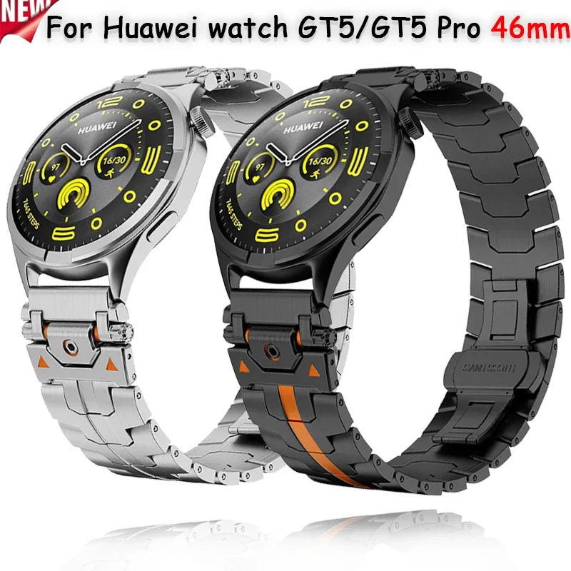 

Металлический ремешок для Huawei Watch 4 3 Pro/GT5 Pro GT5 4 3 2 2e 46 мм/Amazfit GTR 47 мм/GTS 4 Модный браслет для ремешка для часов 20 мм 22 мм