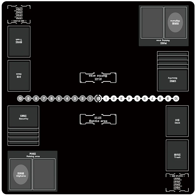 แผ่นรองการ์ดสองด้าน Digimon DTCG ลาย War Greymon และ Tailmon สำหรับการ์ดเกม แผ่นรองการ์ดต่อสู้ ของสะสมอนิเมะ ของเล่นแอคชั่นฟิกเกอร์ ของขวัญ
