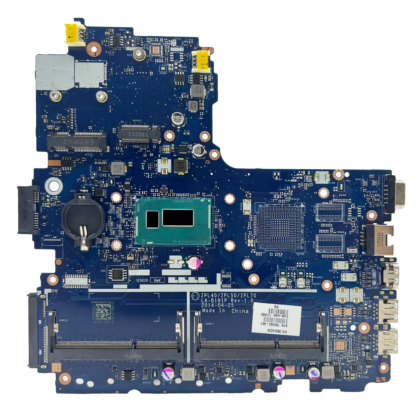 LA-B181P Laptop Mainboard For HP Probook 440 450 G2 Notebook Motherboard UMA I5 I7 4th Gen CPU 799552-601