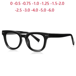 Diopter 0 -0.5 -0.75 To -6.0  Anti Blue Rays TR90 Square Nearsighted Glasses For Women Men Student Myopia Photochromic Spectacle