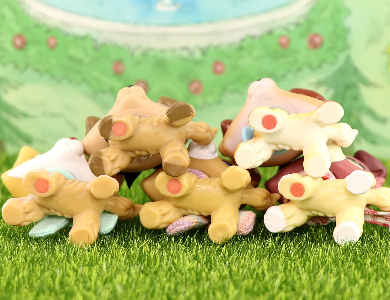 مجموعة كولي لمتجر الحيوانات الأليفة الصغيرة # 58 مخلب # 1262 # 893 # 2452 # 272 مجسم مع 6 قطع من الملحقات اللطيفة القابلة للتجميع