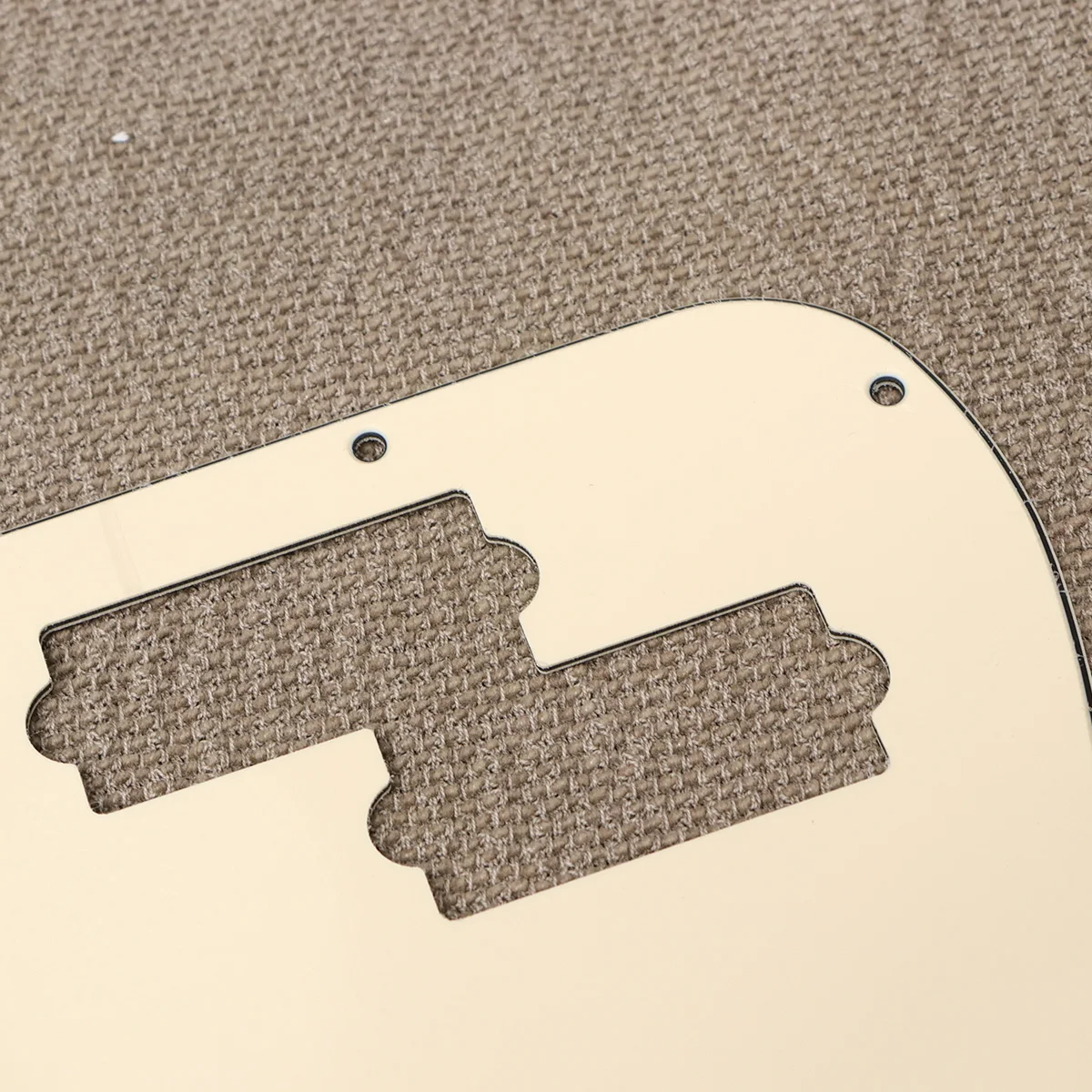 

3 Layers Electric Bass Guard Plate PB 13 Holes Component Scratch Beige