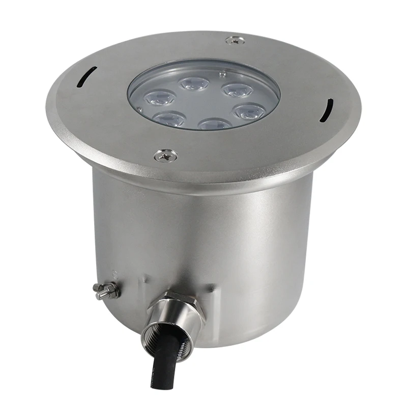 Factory Direct 316L Stainless Steel 18W/24W RGBW Recessed LED Pool Light Warm White with Blue Emitting Color IP68 Waterproof