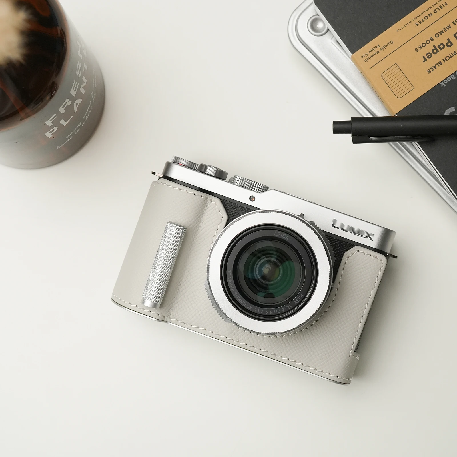 Mr.Stone for LUMIX L10 Camera case Protective Case Camera Bodysuit L10  Camera Handmade Genuine Leather Camera bag