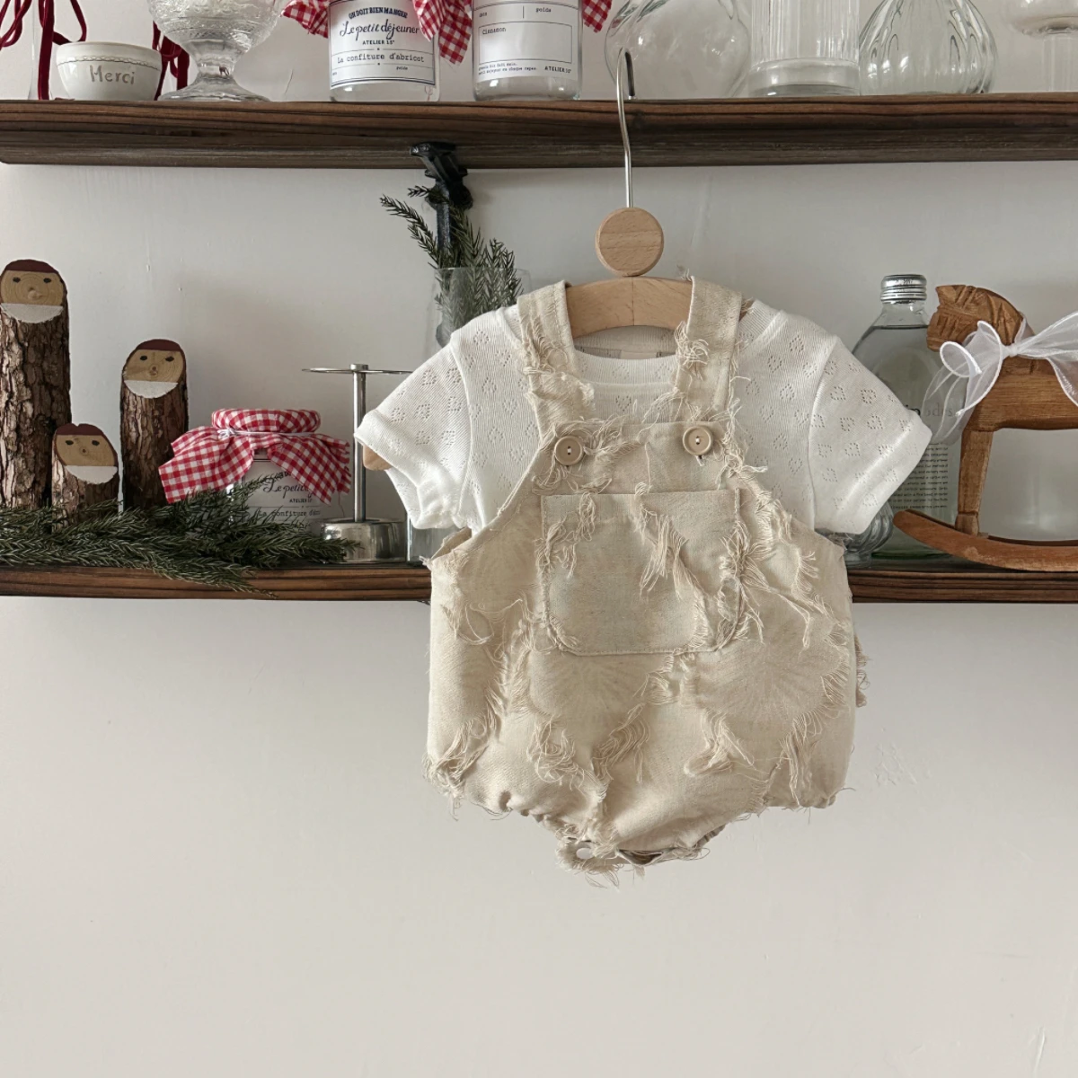 Newborn Baby Boys Girls Jumpsuit Brown Short Sleeved Jumpsuit Baby Boy Girl Summer Clothing Suitable for 0-18M