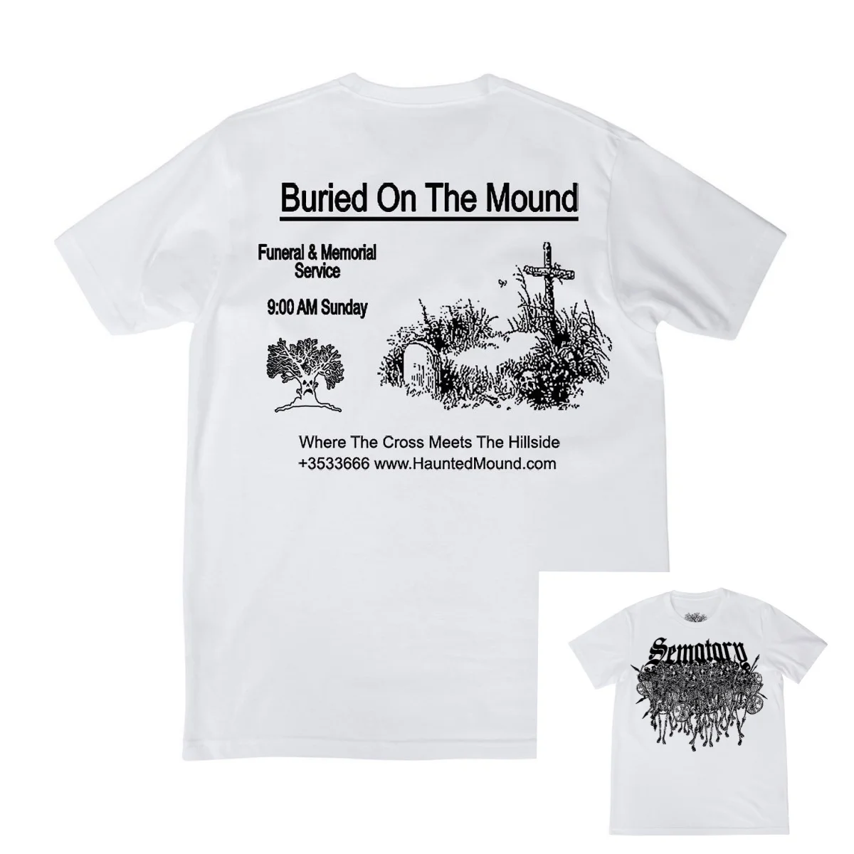 Haunted Mound Streetwear Retro Hip Hop Shirt Y2k T Shirt Summer Cotton Men's T-Shirt Children's Clothing Tee Y2k Woman ﻿