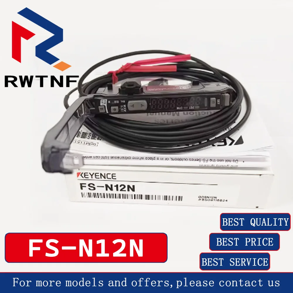 Новый оригинальный цифровой оптоволоконный датчик KEYENCE FS-N12N, оптоволоконный усилитель, выход NPN