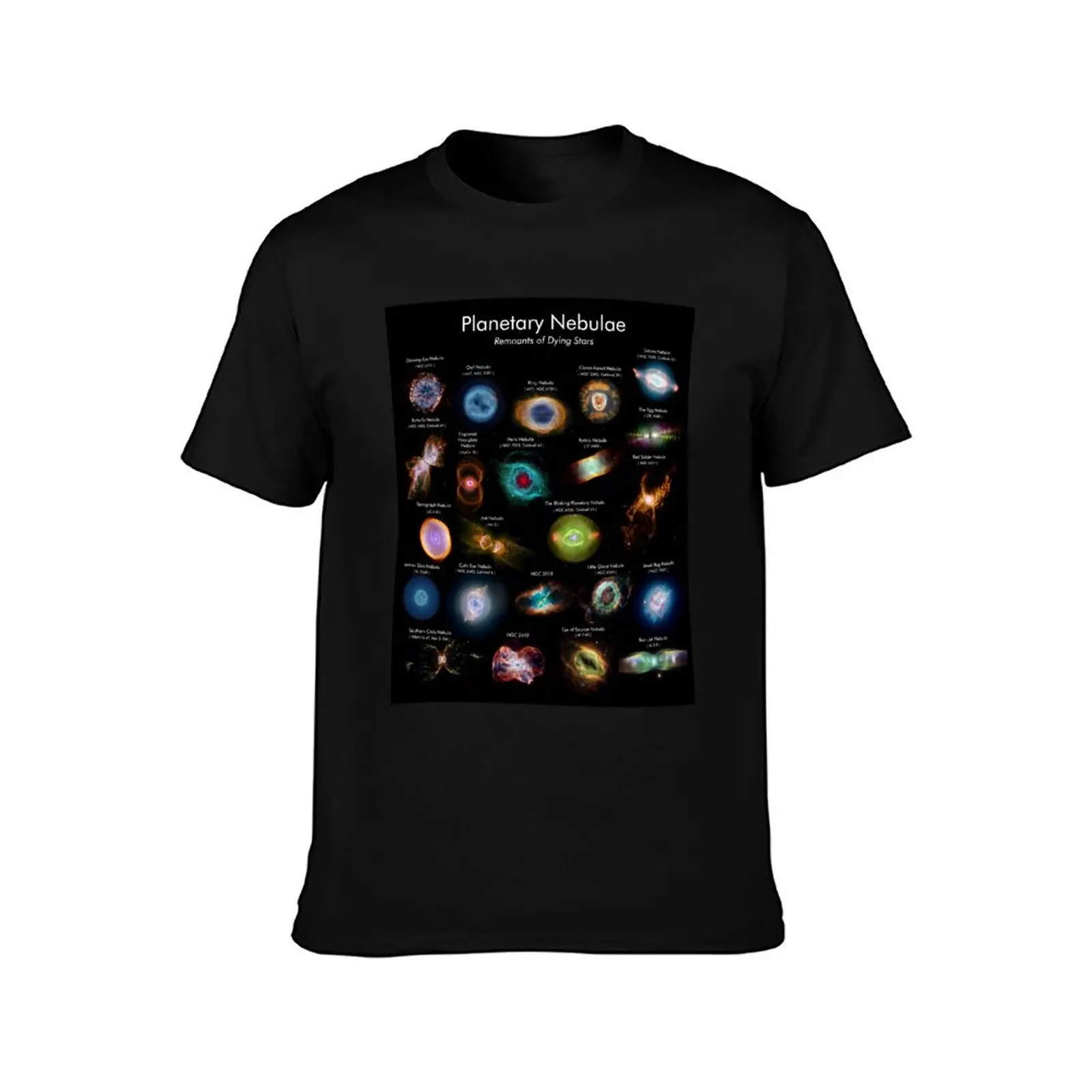Planetary Nebulae Names Poster! T-Shirt Soft Stretch Short Sleeve Top T-Shirt
