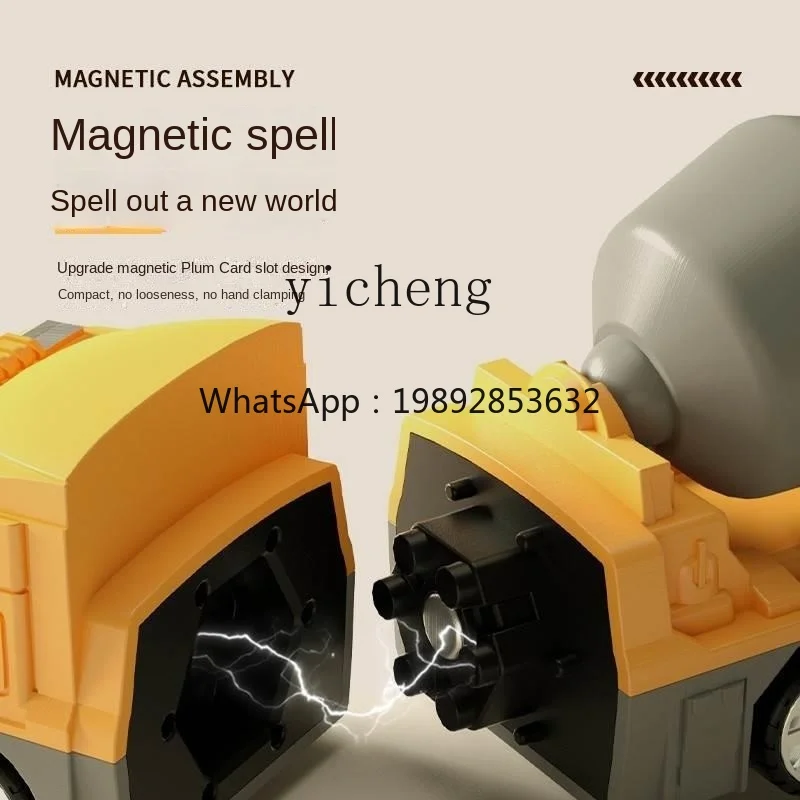 ZZ – voiture jouet magnétique pour enfants, blocs de construction pour garçons, assemblage d'ingénierie, déformation, Puzzle King Kong