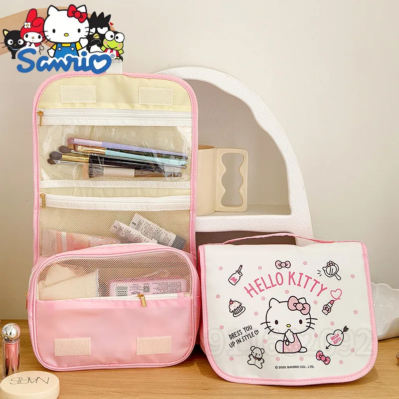 

New Portable Cosmetic Bag Multi-function Dry and Wet Separation Hook Cosmetic Bag Cartoon Travel Storage Toiletry Bag