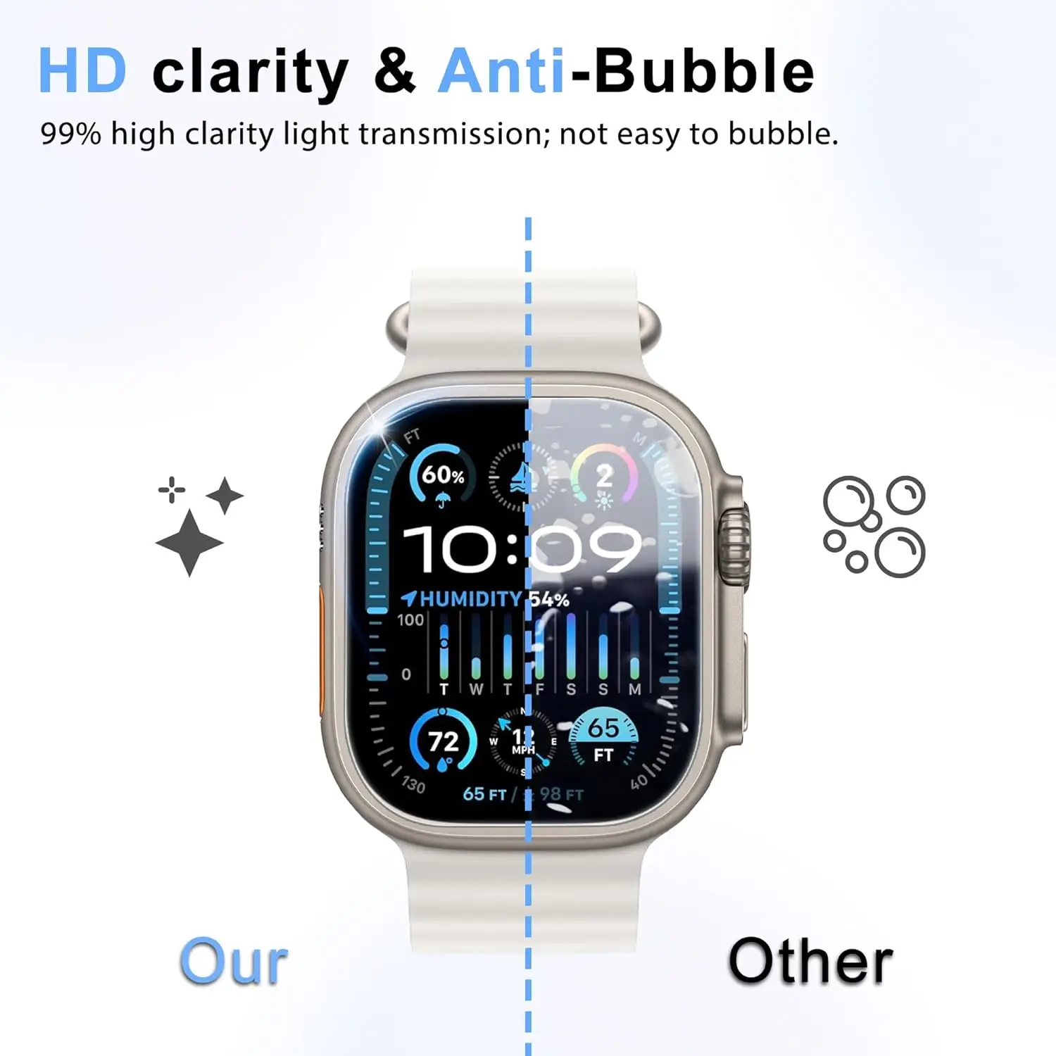 Tempered Glass Film For Apple Watch Ultra 3 49mm Screen Protector Anti-Scratch Aluminium Metal Bumper For iWatch Ultra 2 1 49mm image 6
