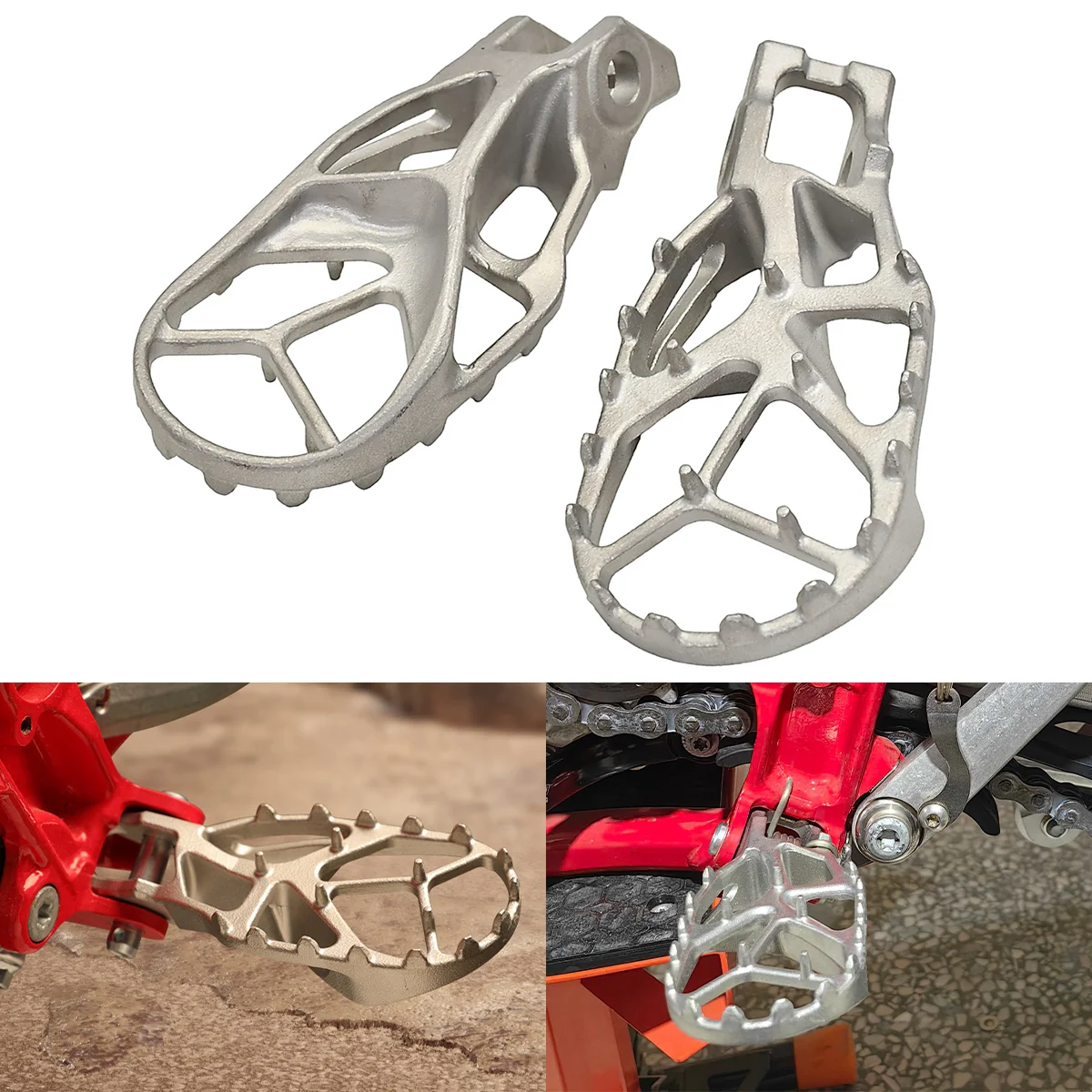 

For KTM EXC EXCF 250 300 XC XCF SX SXF 85 125 150 200 350 450 530 2017-2023 Motorcycle Foot Pegs FootRest Footpegs Rests Pedals