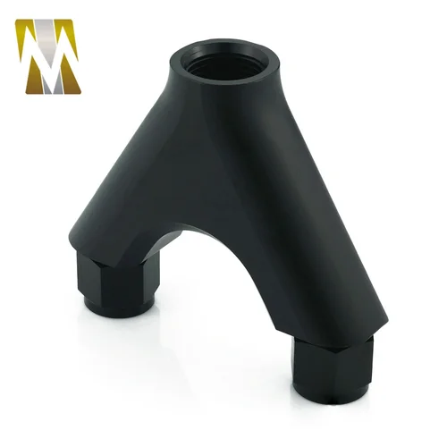 Imagen 2 del producto 8AN 10ORB aluminio 044 doble bomba de combustible palanquilla Y bloque adaptador de tanque de sobretensiones negro plata paquete de pozo y envío rápido