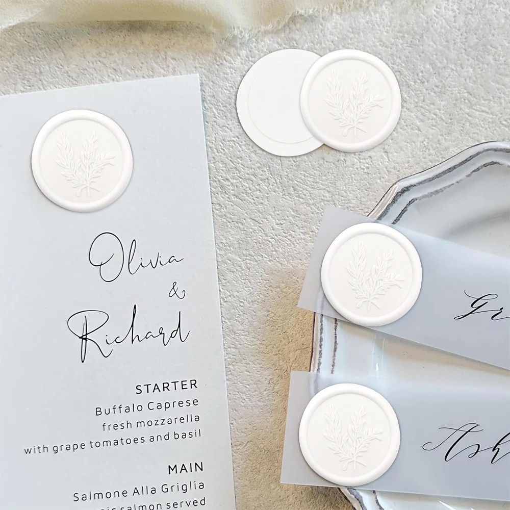 25Pcs Rosemary Style Wax Seal Stickers Envelope Seal Self-Adhesive Wax Seal Stickers for Wedding Party Invitations Envelopes - Image 5