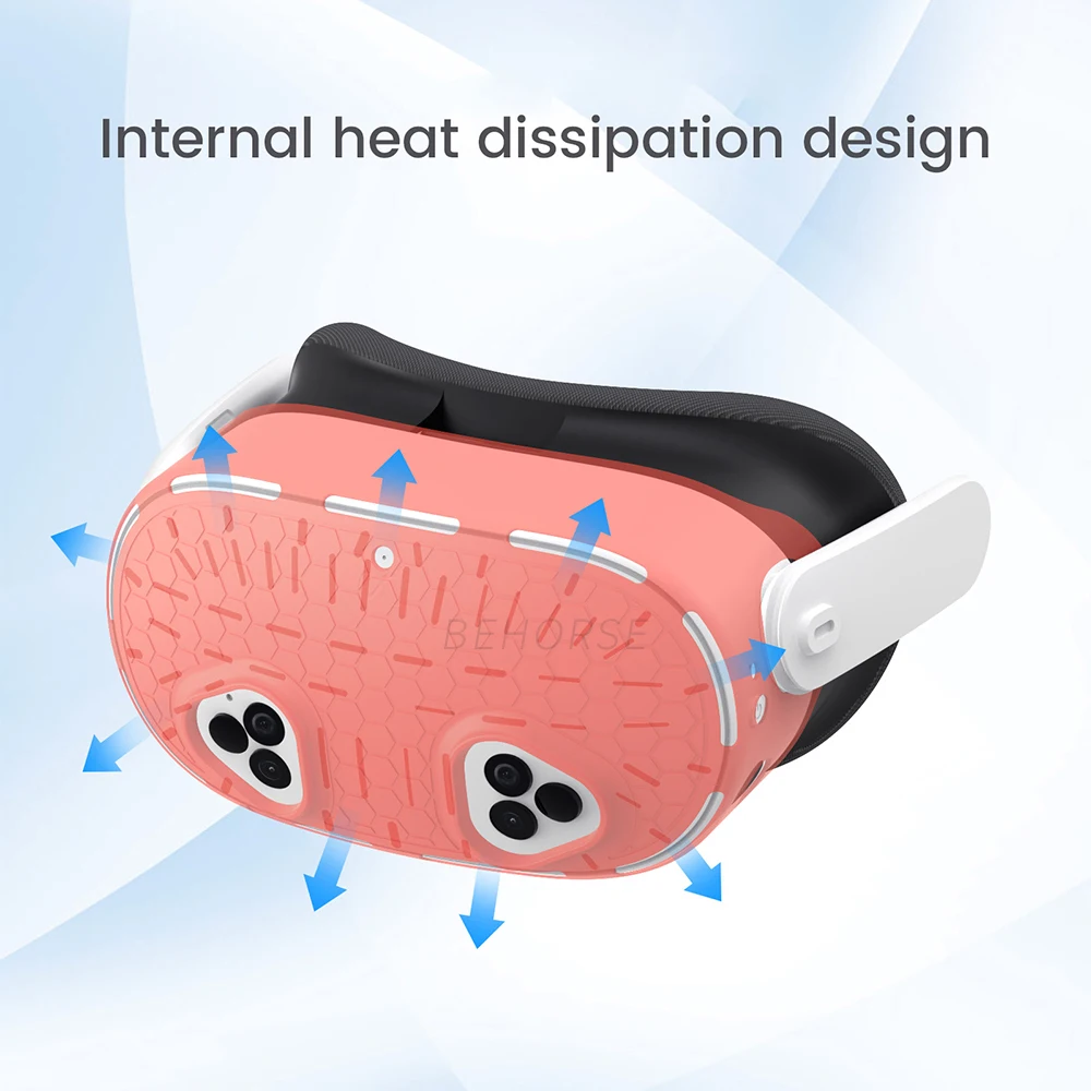 シリコーン VR シェル保護カバー落下防止保護ケースアンチスクラッチプロテクターメタクエスト 3S VR ヘッドセットアクセサリー