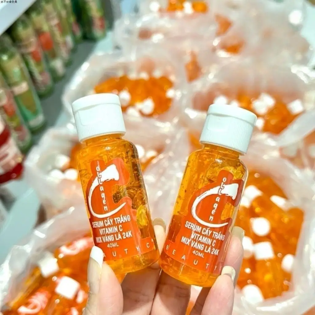 50g Orange Bottle Vitamin C Body Serum Brightening Dark Spot Corrector for Underarm Knee Ankle Elbow Helps Even Out Skin Tone