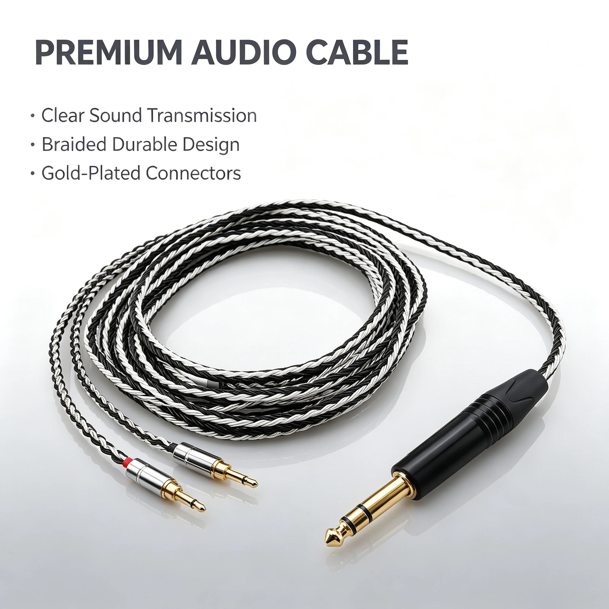 HiFi 16 Core Headphone Upgrade Cable for 2x2.5mm SONY WM1A NW-WM1Z PHA-2A Hifiman 300 1000 he400i he1000 he6 v1 v2 he500 560 edx