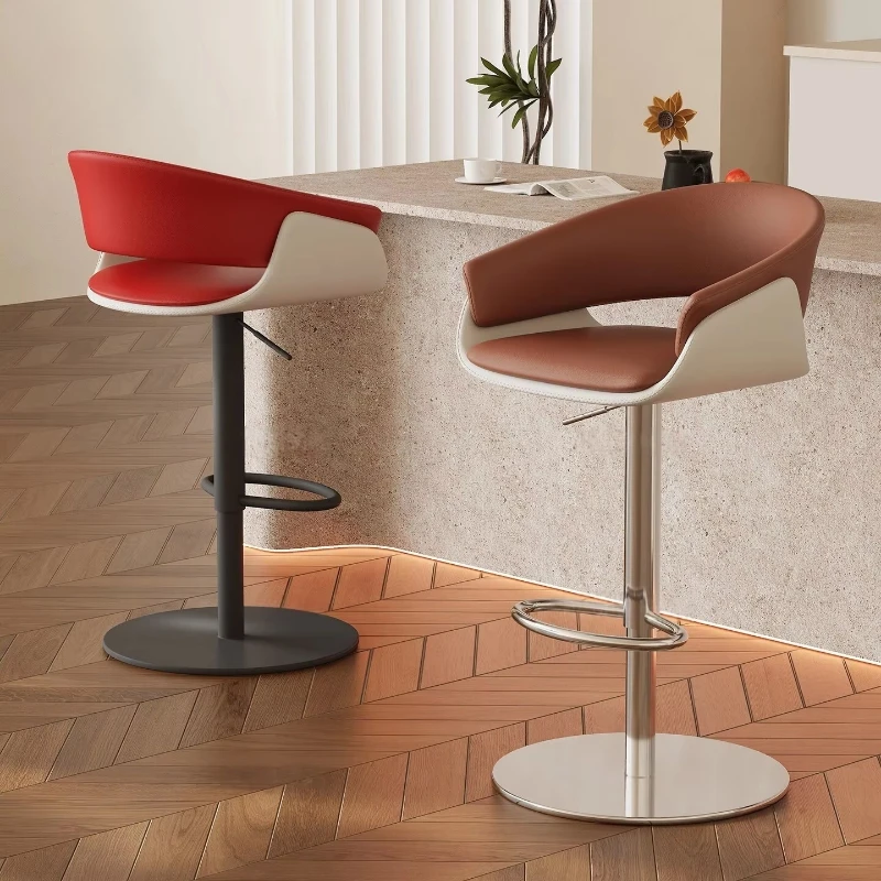 Modern adjustable bar with backrest, adjustable stool, environmentally friendly