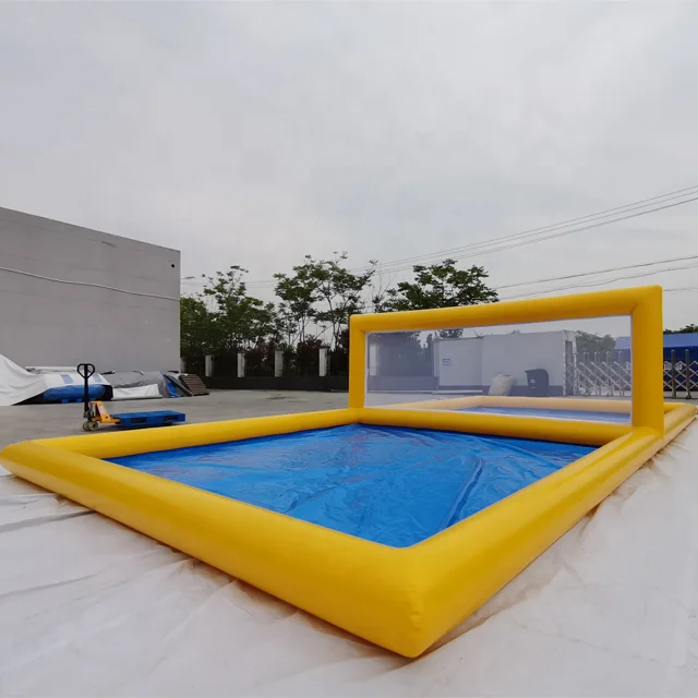 

Large Inflatable Water Sports UV Resistant With Safety Netting For Hotel Resort Upgrades And Events Inflatable Volleyball