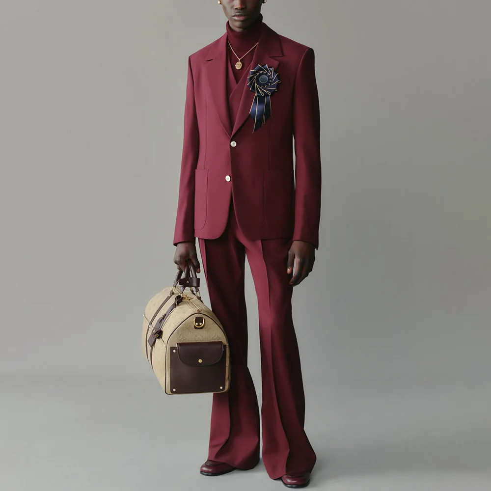 

Формальные мужские костюмы из трех предметов для свадьбы, смокинг для жениха, куртка, брюки, жилет, костюм Homme для вечеринки, выпускного вечера, блейзер, комплект Trajes Para Hombre