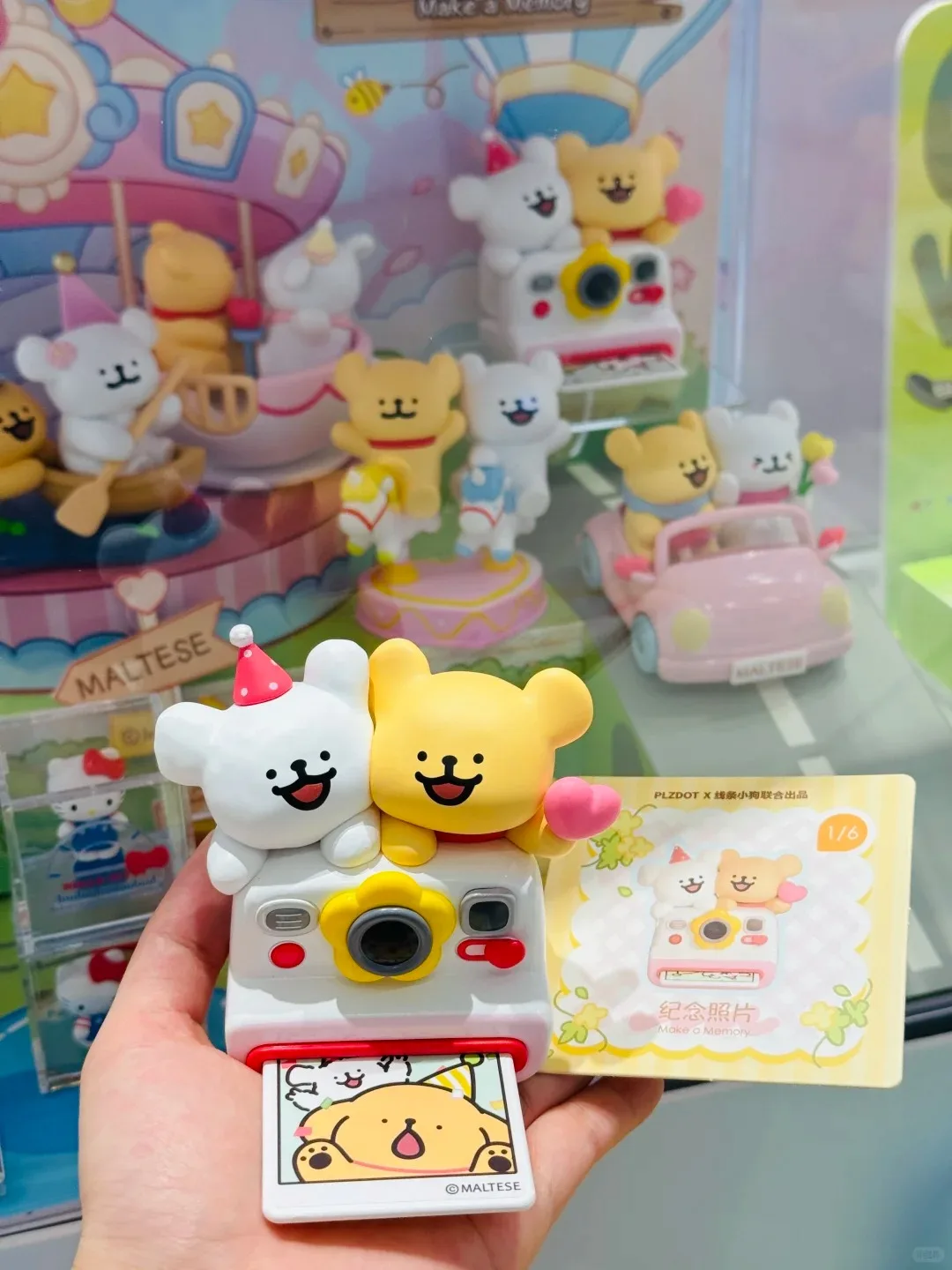 Plzdot Maltese Line Puppy Happy Outing Series Plush Blind Box Caixa Caja Boneka Lucu Hadiah untuk Anak Perempuan dan Laki-laki Kotak Misteri Tas Dekorasi