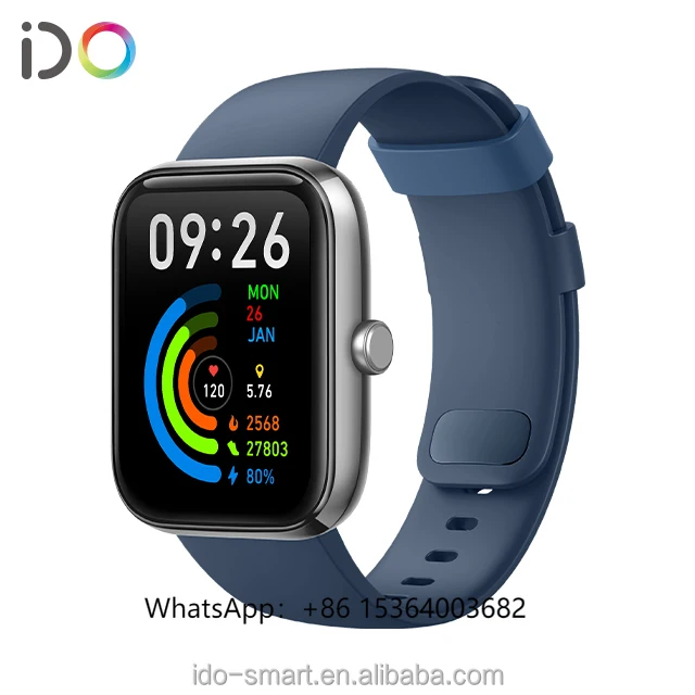 

TJXL-IDW25 1.83\" Fitness Smart Watch for Men & Women Heart Rate Sleep Calorie Monitor Handwashing Reminder Timer Fashion Smart