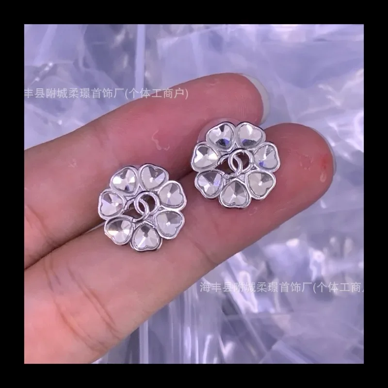 جديد جديد الحب جولة الجوف وأقراط الذهب الخفيف الحب حافة خاتم الماس بسيط #3