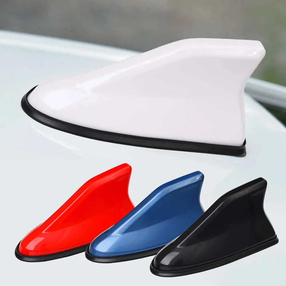 

1 Pc Universal Car Radio Aerials Shark Fin Antenna FM Signal Amplifier Car Roof Decoration Auto Side Replacement Accessories