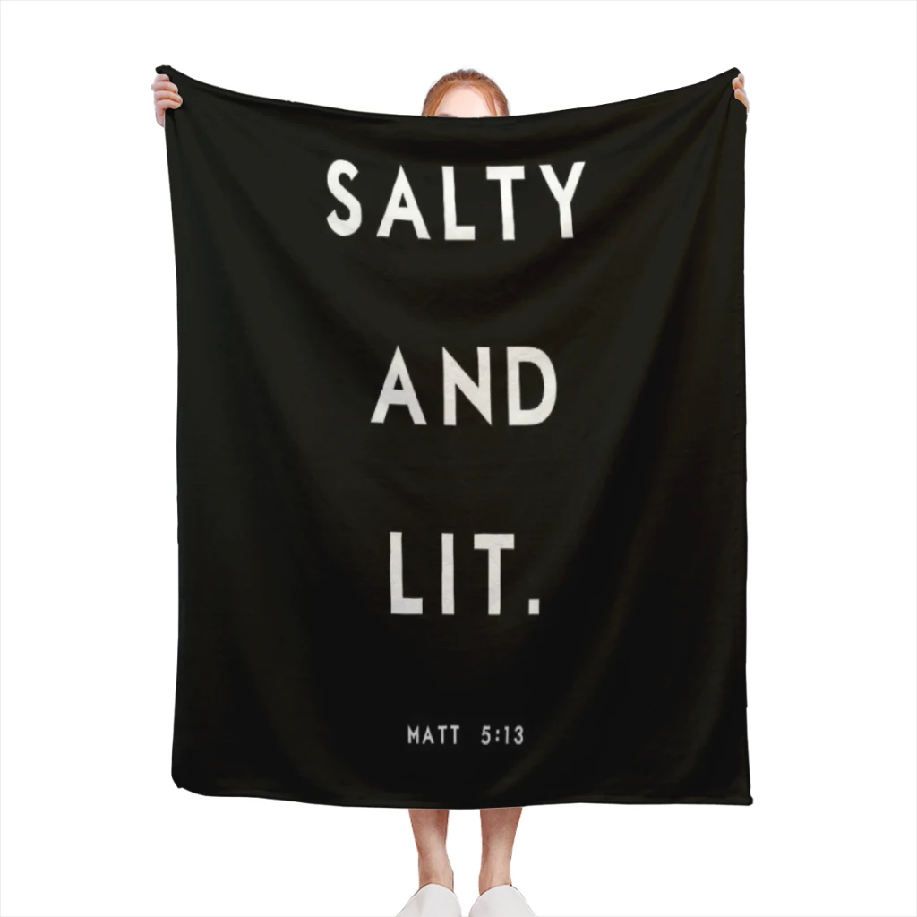 

Salty and Lit blankets Warm Flange blankets Soft and comfortable blanket picnic blanket