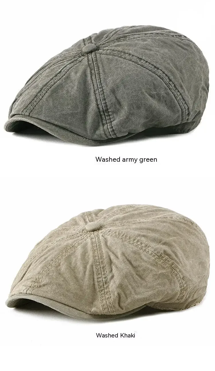 Denim Peaked Cap Herren Damen Baskenmütze Hut neue Mode Zeitungs jungen Kappen Outdoor Streetwear gewaschen lässig Vintage Boina Hüte – Detail 11
