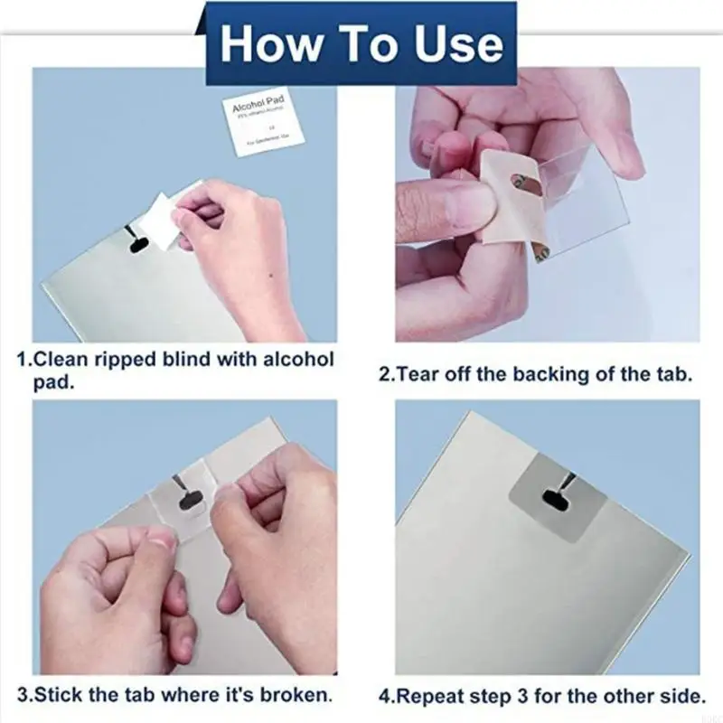 B0KC Vertical Blind Repair Part Clear Slats Fixer Simple Install for Window Coverings