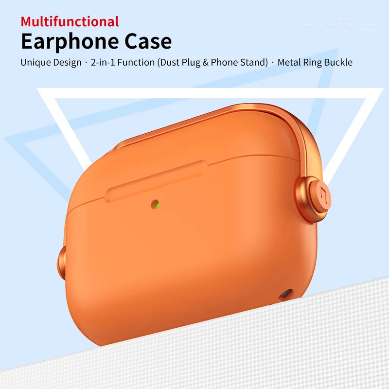Case For AirPods 4 Pro3 Pro With Lock Shockproof TPU Protective Cover with Cleaner Kit For Airpod 4 Case For AirPods Pro 3 Stand