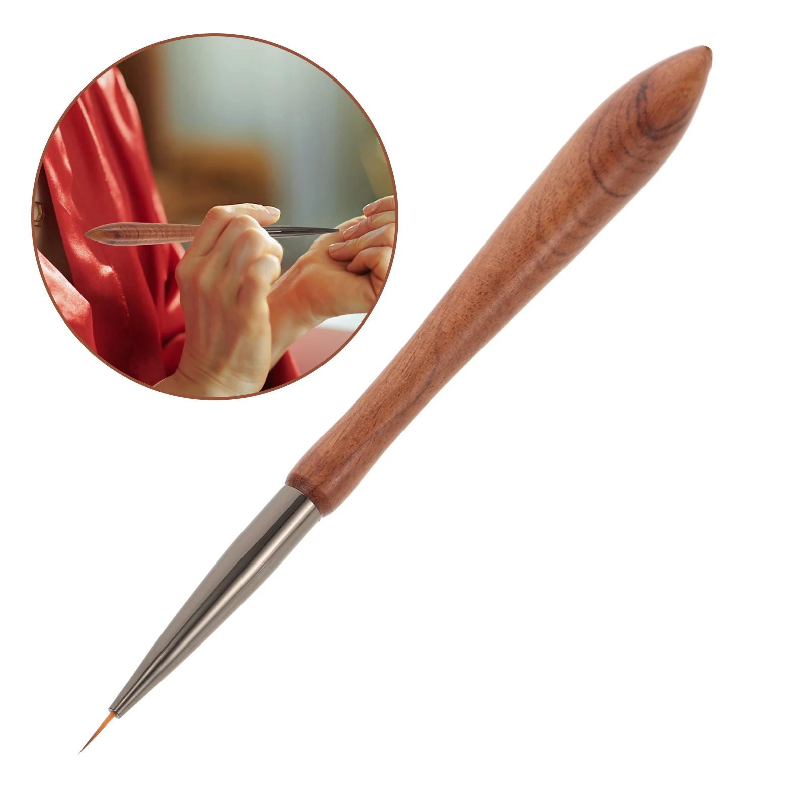 

Japanese Style Wood Art Comfortable Precise Versatile Nail Design Supplies Liner Brush Thin Art Pen For Nails Professional