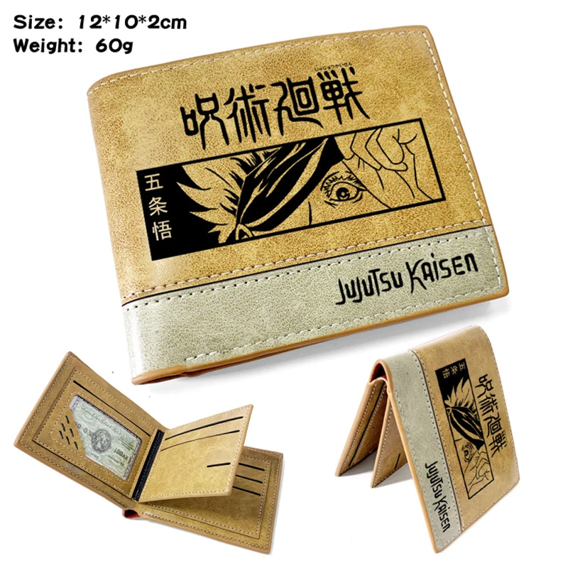 Animie Carton  Jujutsu Kaisen GOJO KOJI Wallet Short Purse With Card Holder