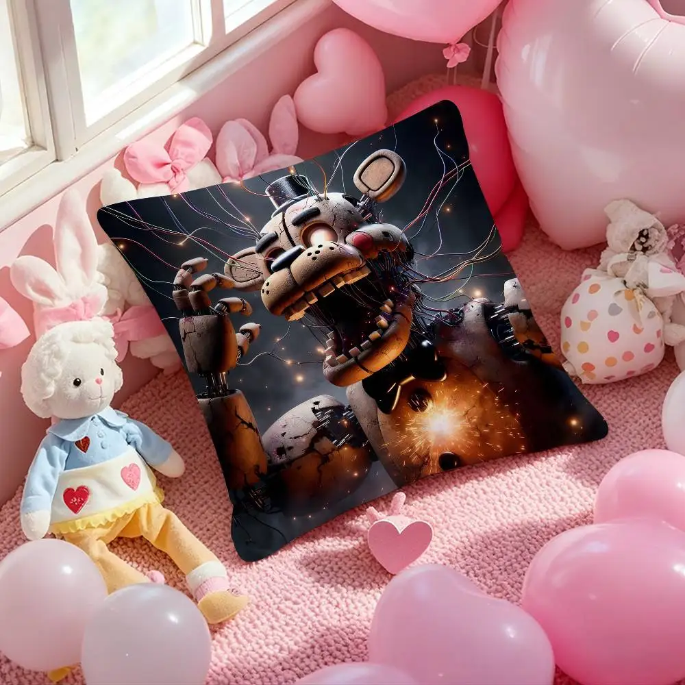 فيلم خمسة N-ليالي في F-Freddys 2 كيس وسادة نمط مطبوعة المخدة لغرفة المعيشة غطاء وسادة أريكة وديكور غرفة نوم #6