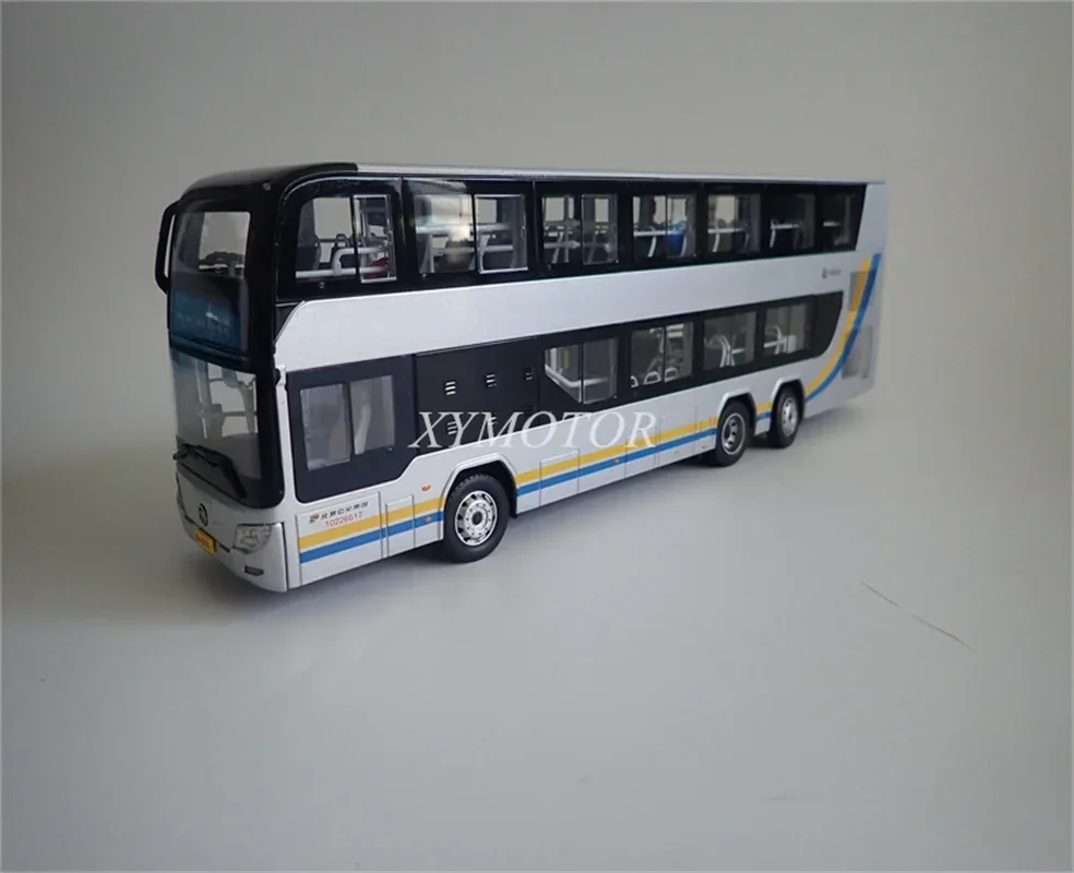 1/43 Foton Beijing City Bus Double-decker Electric bus #13 #48 Diecast Bus Model Toys Gifts Display Ornaments